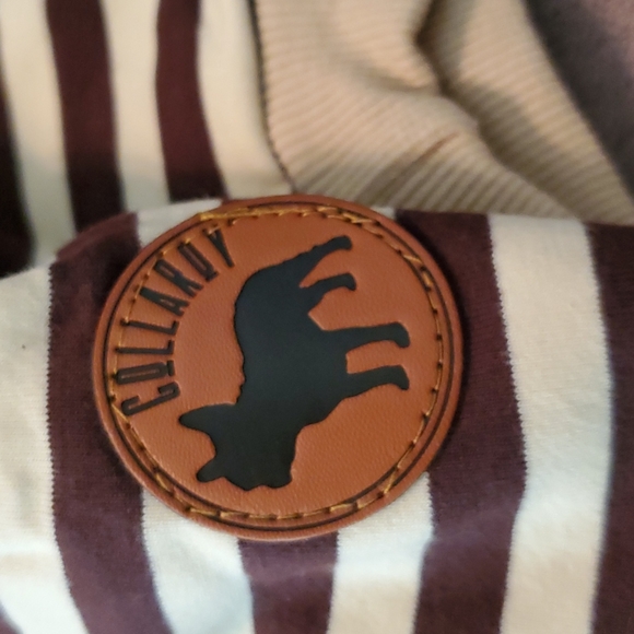 Collaroy DOG Hoodie Stripe Sweatshirt heavyweight sz M New in bag - Picture 2 of 6